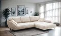 Ecksofa EXXPO - SOFA FASHION "Biarritz modern und elegantes Mega Sofa mit tollem Sitzkomfort, L-Form", beige (beige, beige), B:324cm H:92cm T:203cm, Sofas, Ecksofa, XXL- Longchair Ecke in hochwertiger Verarbeitung, Stellmaße 324x203 cm