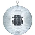 Relaxdays Discokugel Glas Silber Mit Öse 20 cm 0,5 kg