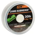 Fox Edges Submerge Camo Leader - 30 lb Geflochtene Vorfachschnur Karpfenangeln