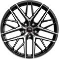 Diewe RFX01 black matt polish 10x21 ET38 - LK5/112 ML66.6 Alufelge schwarz