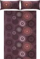 Erwin Müller Bettwäsche aubergine 1x 200x220 cm + 2x 40x80 cm