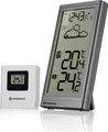Bresser Wetterstation mit Außensensor, Innen- & Außentemperatur, Wettertrend, Frostwarnung, Funkuhr, großes Display