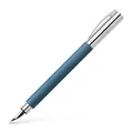 Faber-Castell 147141 - Füller Ambition Edelharz, blau, Federbreite F, 1 Füllfederhalter inkl. Geschenkverpackung