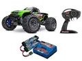 Traxxas 67154-4 Stampede 4x4 BL-2S 1/10 Monster-Truck + TRX-2S Set 7600 Grün
