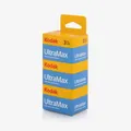 Kodak Blister Ultramax 135-24 Tpack - Pack de 3 Pellicules 35mm, ISO 400, 36 Exp