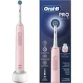 Oral-B Electric Toothbrush | Pro3 Pink X-Clean | Rechargeable | For adults | Number of brush heads included 1 | Number of teeth brushing modes 3 | ... - Rosa
