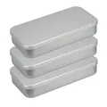 Ideen mit Herz Metall-Boxen mit Scharnier-Deckel | Blech-Kiste | Aufbewahrung für Kleinteile, Schmuck, auf Reise | 20,3 cm x 10,3 cm x 3,5 cm | 3 Stück