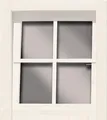 Karibu Dreh-/Kippfenster für 38/40 mm Wandstärken-elfenbeinweiß