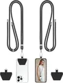 COCASES Handyband Universal 2 Stück Nylon Schwarz