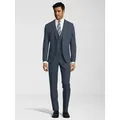 SteffenKlein Anzug Slim-Fit (3-tlg) blau|grau 54