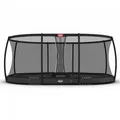 Berg Trampolin Grand Champion InGround inkl. Sicherheitsnetz 350 x 250 cm grau BT-30.33.73.32