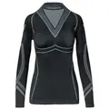 Ladeheid Funktionsunterhemd Damen Funktionsunterwäsche langarm Shirt Thermoaktiv LAGI004 schwarz L