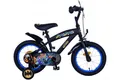 Kinderfahrrad Batman 14 Zoll Schwarz Schwarz 3,5-5 Jahre Fahrrad Stützräder