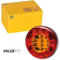 HELLA VALUEFIT 2SD 357 027-001 Heckleuchte - LED - 12/24V - Anbau/geschraubt - Lichtscheibenfarbe: rot/gelb - Stecker: offene Kabelenden - links/rechts - Menge: 1