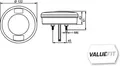 Kombinationsleuchte links mit Schlusslicht 2SD 357 027-001 HELLA