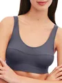 CALIDA Elastic Bustier Damen, mit breitem Softbund, atmungsaktive und weiche Single Jersey-Qualität Graystone 36-38