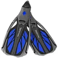 Aqua Speed INOX Unisex Flossen für bequemes Schnorcheln Tauchen Schwimmen | Taucherflossen | Schwimmflossen | Schnorchelflossen, grau/blau, 38/39