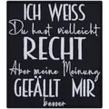 Aufnäher: Meine Meinung gefällt mir besser Aufbügler Hipster Patch/Applikation
