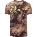 Color Tie Dye Batik T-Shirt mit Logo-Print