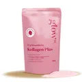 Glow25® Collagen Plus Typ Strawberry [450g] - mit Vitamin C, Zink und Biotin