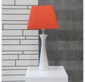 Dirk Davids Leuchten GmbH Tischleuchte Tischleuchte Holz Matt Weiß Schirm Rechteckig Chintz Terra 7012526