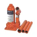 Perel Hydraulischer Flaschenheber 2 t (2000 kg), Autoheber aus Stahl, Hubhöhe 158-308 mm, kompakt für Auto, Transporter, Caravan und Anhänger, für Garage und Werkstatt