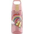 Sigg - Trinkflasche Kinder - Viva One Rainbow - Für Kohlensäurehaltige Getränke Geeignet - Auslaufsicher - Spülmaschinenfest - BPA-frei - Sport & Schule - Rosa mit Regenbogen - 0,5L