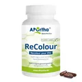 APOrtha® ReColour mit hochwertigem Melatine® Melanin I 60 vegetarische Kapseln mit Melanin gegen graue Haare I schrittweise Re-Pigmentierung von weißem und ergrautem Haar I Anti graue Haare Männer