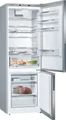 BOSCH Kühl-/Gefrierkombination Serie 6 KGE49AICA, 201 cm hoch, 70 cm breit, Low Frost, VitaFresh Schublade, Big Box, LED-Licht, Super Kühlen