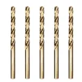 Meccion HSS Metallbohrer Professional Geschliffen Kobalt 5pcs 6.0mm Spiralbohrer fur Edelstahl und Metall