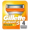 Gillette Fusion 5 Power Rasierklingen mit Trimmerklinge für Präzision und Gleitbeschichtung, 4 Ersatzklingen