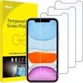 JETech Schutzfolie iPhone 11 iPhone XR 6,1 Zoll Schutz Glas Folie 3 Stück