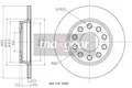 2x MAXGEAR 19-1219 Bremsscheibe für AUDI SEAT