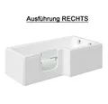 HAK Badewanne Solarna Badewanne mit Tür,rechts, Solarna Badewanne mit Tür,170x85cm
