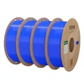eSUN PLA Filament 1.75mm, PLA Basic 3D Drucker Filament Maßgenauigkeit +/- 0.03mm, 1KG pro Spule, 4 Spulen 3D Druck 3D Filament, Blau-4KG