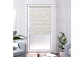 Doppelrollo Wellen Design, K-HOME, Lichtschutz, ohne Bohren, freihängend, Klemmfix, Bedruckt mit Muster