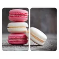 WENKO Herdabdeckplatten Macarons bunt, 2 St.