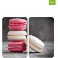 Wenko 2er-Set: Herdabdeckplatten "Macarons" in Grau - (L)30 x (B)52 cm