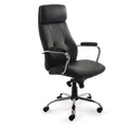 rocada Chefsessel, 986V22 Kunstleder schwarz, Gestell chrom - Schwarz/Silber