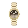 Armani Exchange Damen 36MM Goldfarbene Edelstahl Uhr, AX6031
