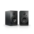 Nubert nuBoxx A-125 pro | Schwarzes PC-Lautsprecherpaar | 2 Stück Kompaktlautsprecher für Homeoffice | PC-Lautsprecher mit Bluetooth aptX HD| PC-Lautsprecher mit USB-C | Aktivboxen mit 2 Wege Technik