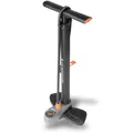 SKS GERMANY AIRCONTROL 8.0 Standpumpe (Luftpumpe für alle Ventilarten, verlängerter Schlauch, Präzisionsmanometer, angenehmer Griff, max. Druck: 8 bar/115 PSI)