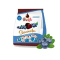 Uniconf BonRoll Fruchtgelee in dunkler Schokolade Blaubeere, 80 g