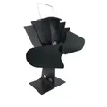 Firefix Kaminofen Ventilator Ofen Stromlos Schwarz Geräuschlos Kamin Holzofen