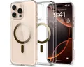 Spigen Handyhülle Ultra Hybrid Gold mit Magnetfunktion Kompatibel mit iPhone 16 Pro 6,3, Goldfarbener Rahmen mit integrierter Magnetfunktion