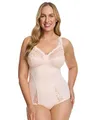 SUSA Damen Body ohne Bügel - Latina 6538 - Bequeme Shapewear Mieder für Frauen - Figurschmeichelndes Design - Ideal für Alltag & besondere Anlässe - Soft Peach, 75E