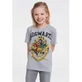 LOGOSHIRT T-Shirt Hogwarts mit lässigem Frontprint grau 104