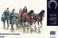 MasterBox Karren mit Soldaten Zivilisten Pferde Farmer Cart with German 1:35 kit