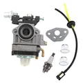 AISEN Vergaser mit Benzinfilter Zündkerze kit für AL-KO Motorsense BC 260 B/BC 260 B-S/BC 260 L