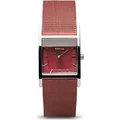 Bering Damen Armbanduhr silber, rot Classic 10426-303-S - Silber